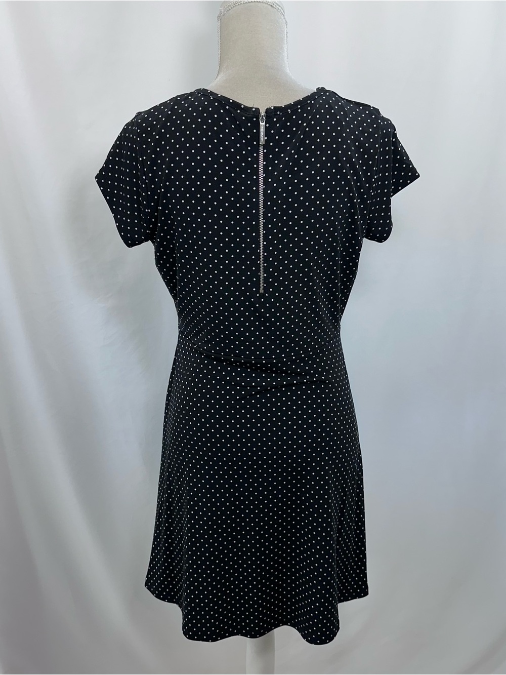 Michael Kors Black Dress with White Polka Dots - Picture 2 of 7